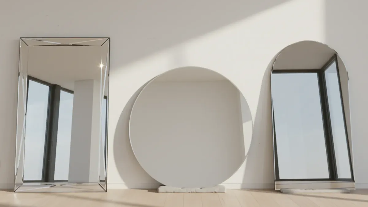 Bespoke mirror glass cut to South Brisbane with polished or bevelled edges and custom shapes.